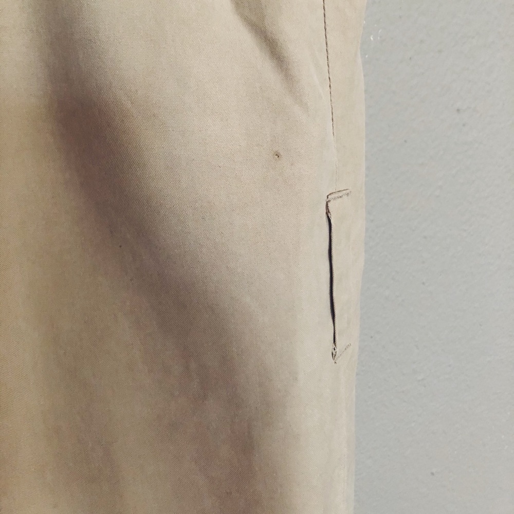 SOLD Vintage silk trench vest jacket - Picture 7 of 10